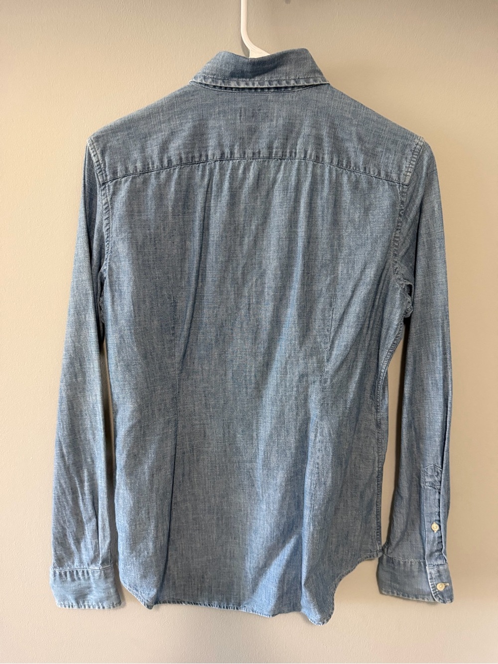 Polo by Ralph Lauren Light Blue Denim Button-Up Shirt with Embroidered Pony - Picture 3 of 4